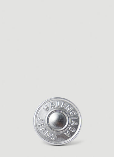 Balenciaga Jeans Stud Earrings Silver bal0252112
