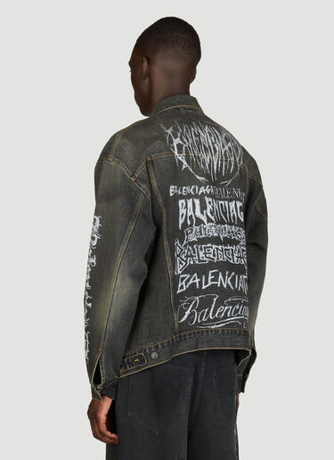 Balenciaga DIY 금속 라지 핏 재킷 블랙 bal0155001