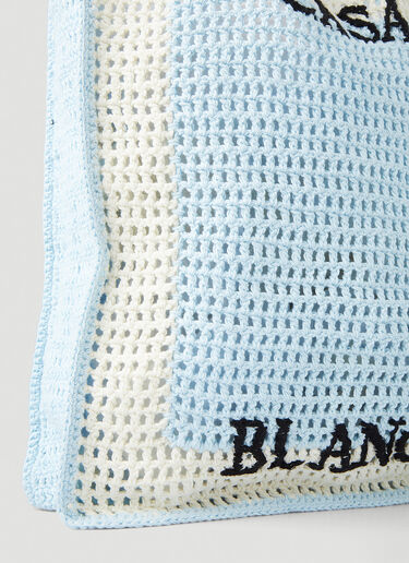 Casablanca Crochet Tote Bag Light Blue cbl0247017