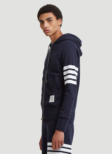 Thom Browne 4 Bar Hooded Sweatshirt Navy thb0125037