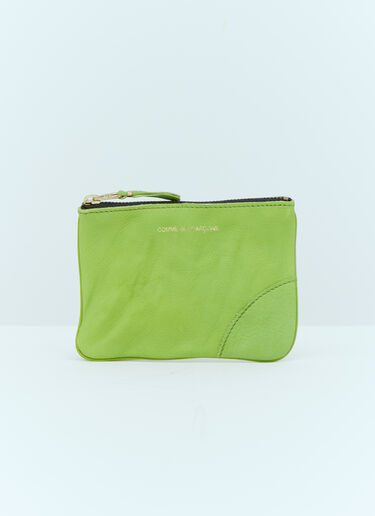 Comme des Garçons Wallet Washed Leather Pouch Green cdw0354004