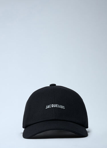 Jacquemus Logo Motif Baseball Cap Black jac0362023
