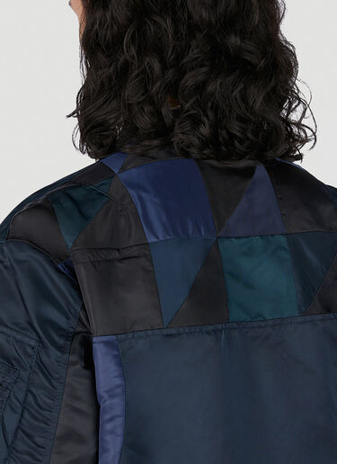 Children Of The Discordance Re-Constructed Vintage Bomber Jacket Blue cod0151002