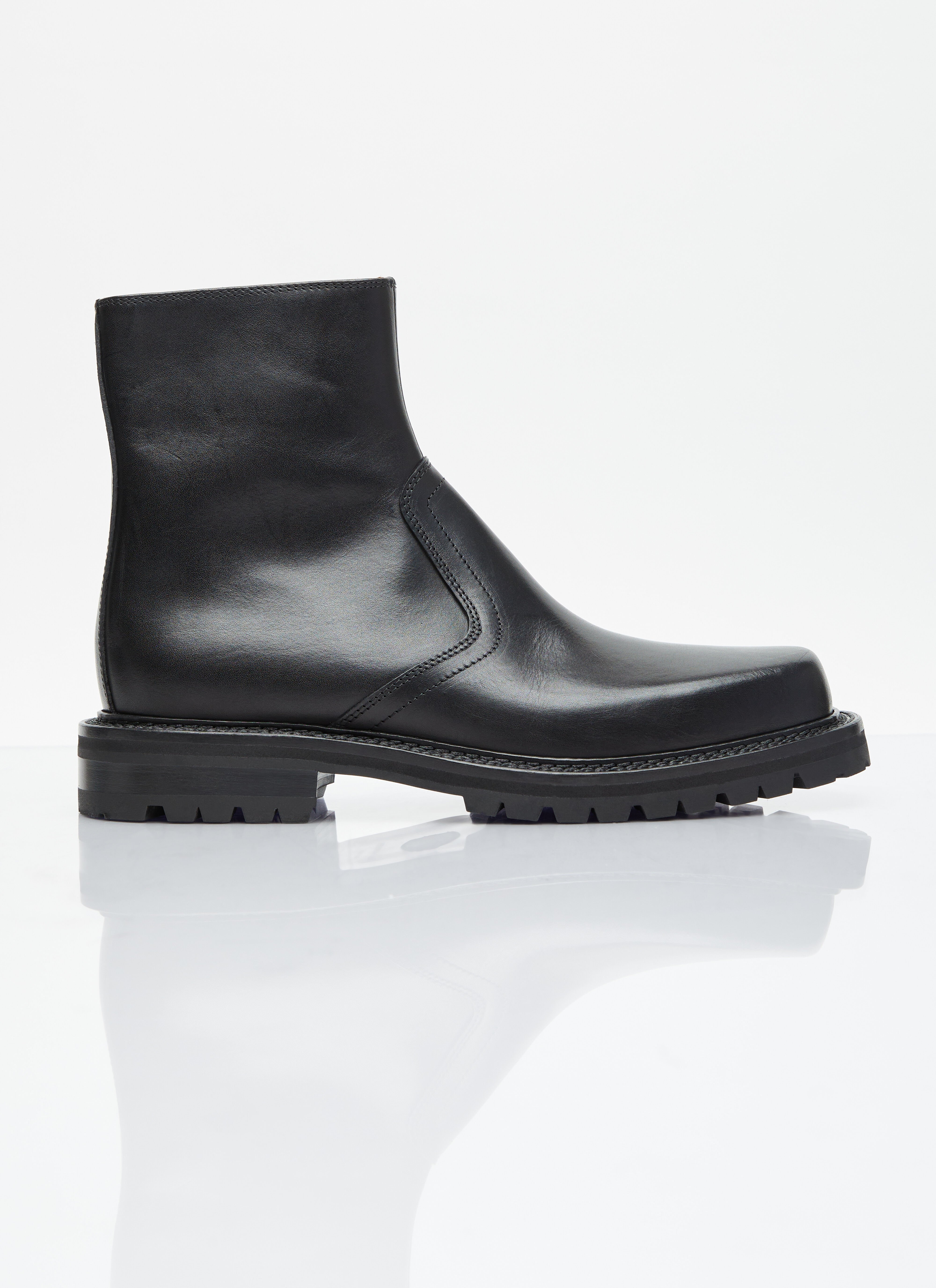 GmbH 皮革切尔西靴 黑色 gmb0154001