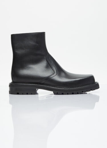 Dries Van Noten Leather Chelsea Boots Black dvn0154029