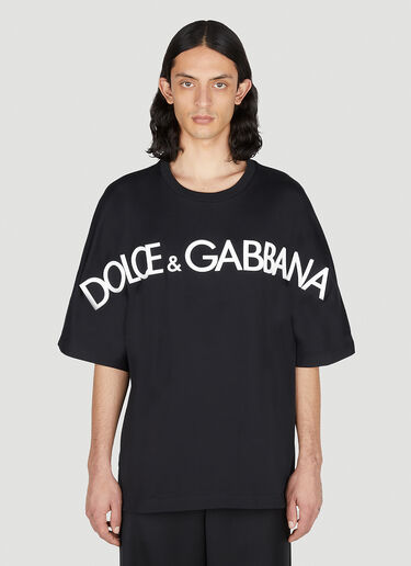 Dolce & Gabbana Logo Print T-Shirt Black dol0151026