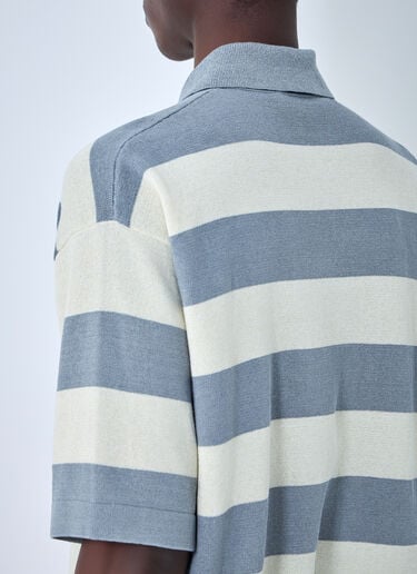 Stone Island Striped Polo Shirt Ivory sto0164076