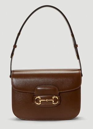 Gucci Small Horsebit 1955 Shoulder Bag Brown guc0243094