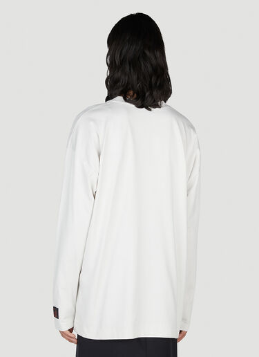 Raf Simons Kick Your Ass Long Sleeve T-Shirt White raf0152010