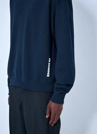 LN-CC® - Jil Sander: Crewneck Sweatshirt - Navy Jil Sander Crewneck Sweatshirt Navy jil0165007