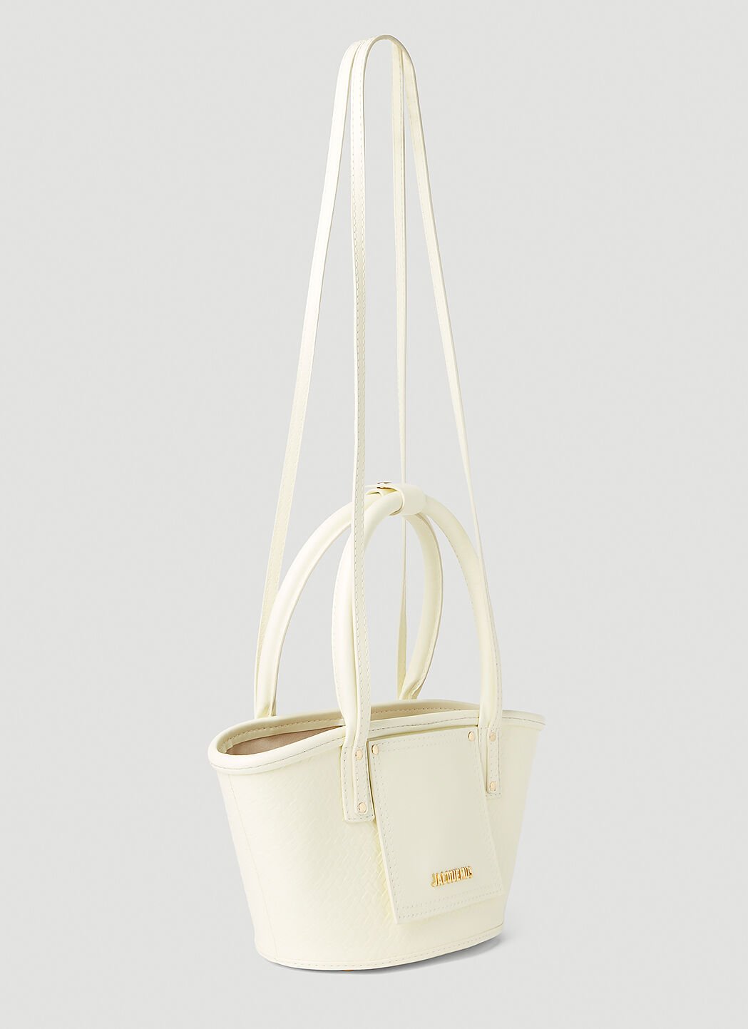 Jacquemus Women's' Le Petit Panier Tote Bag in White | LN-CC®
