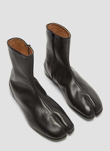 Maison Margiela Tabi Flat Ankle Boots Black mla0135002
