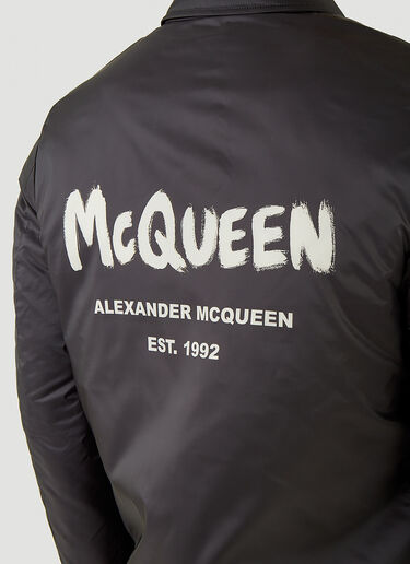 Alexander McQueen グラフィティジャケット ブラック amq0145013