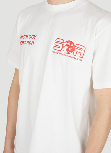 Space Available Upcycled Mycology Research T-Shirt White spa0350021