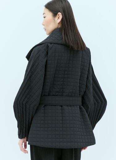 Issey Miyake 퀼팅 마감 재킷  블랙 ism0255006