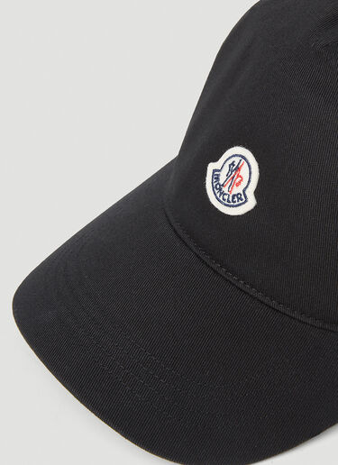Moncler Logo Patch Baseball Hat Black mon0252028