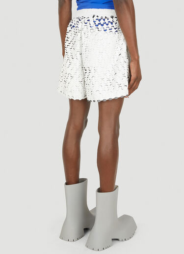 Walter Van Beirendonck Cut-Out Wave Shorts White wlt0148008