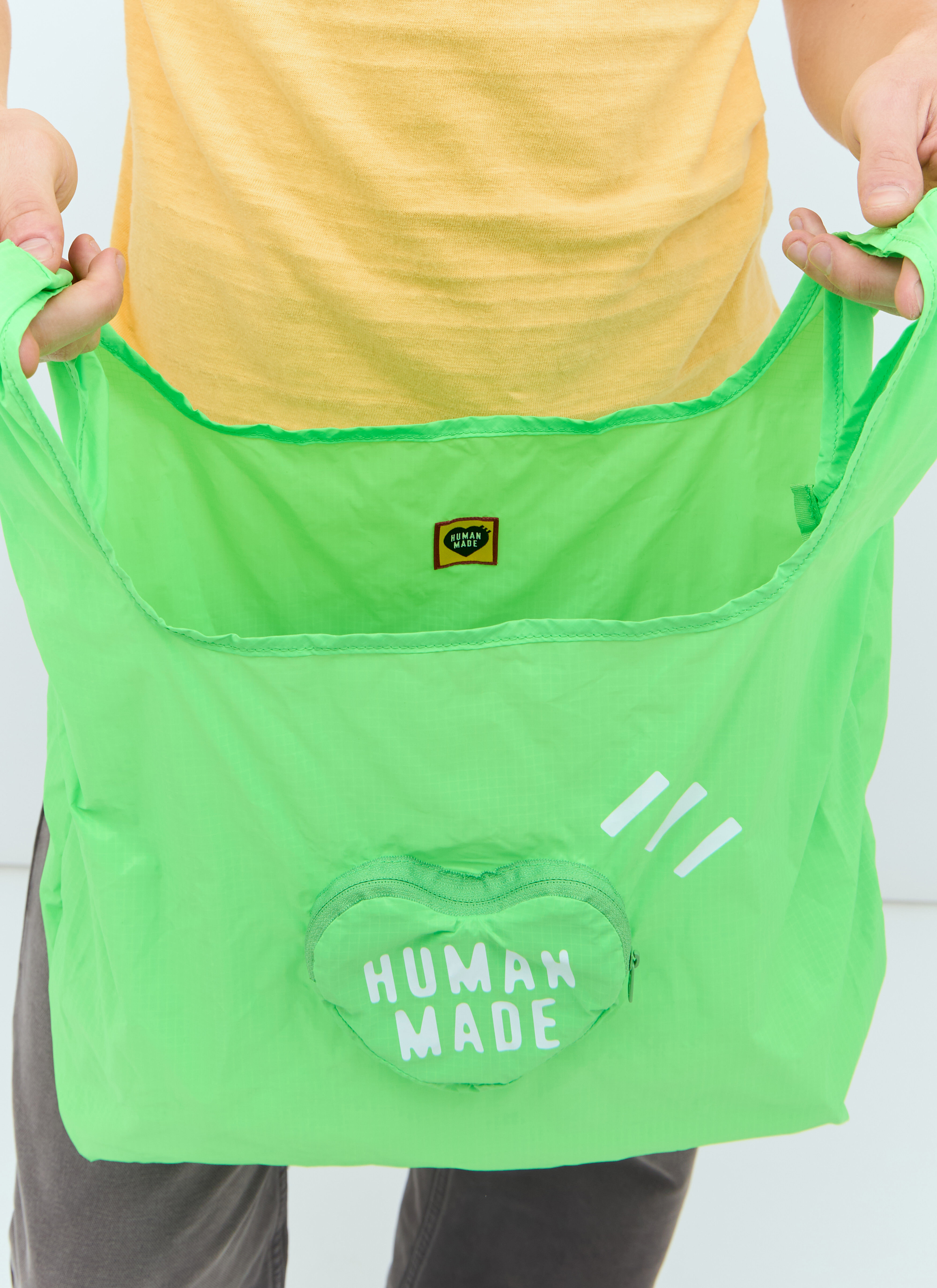 Human Made Men's' Packable Heart Tote Bag in Green | LN-CC®