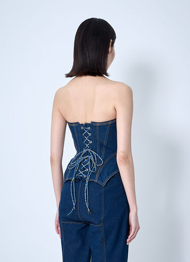 Vivienne Westwood Denim Cobrax Corset Blue vvw0260009