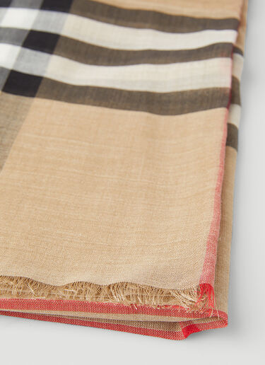 Burberry Oversized Check Scarf Beige bur0347007