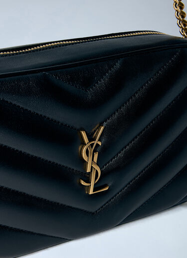 LN-CC® - Saint Laurent: Matelassé Loulou Camera Bag - Black Saint Laurent Matelassé Loulou Camera Bag Black sla0265141