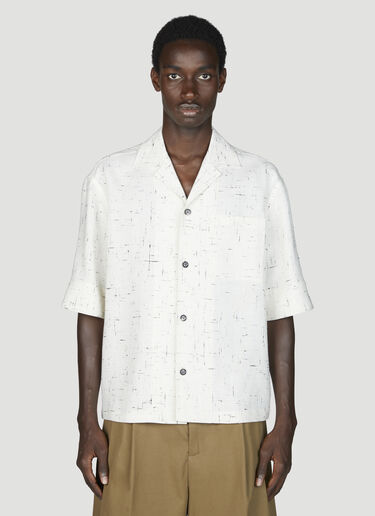Bottega Veneta Light Criss-Cross Shirt Cream bov0155012
