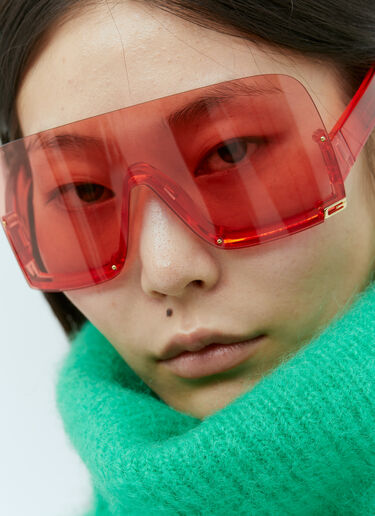 Gucci Mask-Shaped Frame Sunglasses Red gus0254011