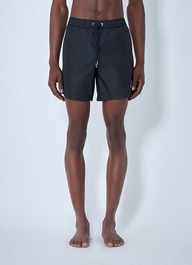 Moncler Elasticated Swim Shorts Black mon0164016
