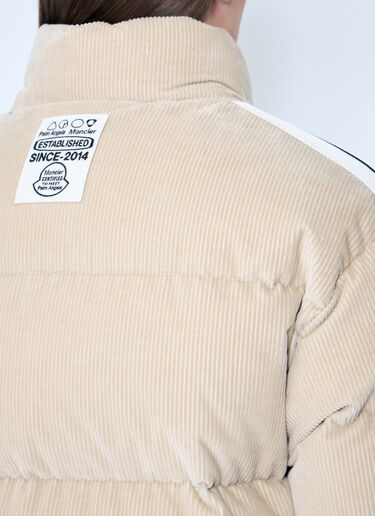 8 Moncler Palm Angels 아브롤호스 쇼트 다운 재킷 베이지 mpa0359002