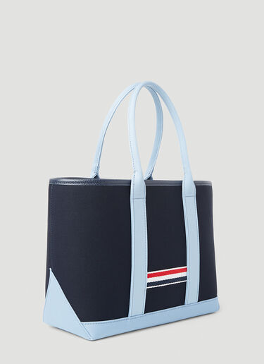 Thom Browne Interlock Small Tote Bag Blue thb0252009