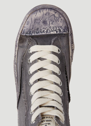 Maison Mihara Yasuhiro Past Sole Overdyed High Top Sneakers Black mmy0153004