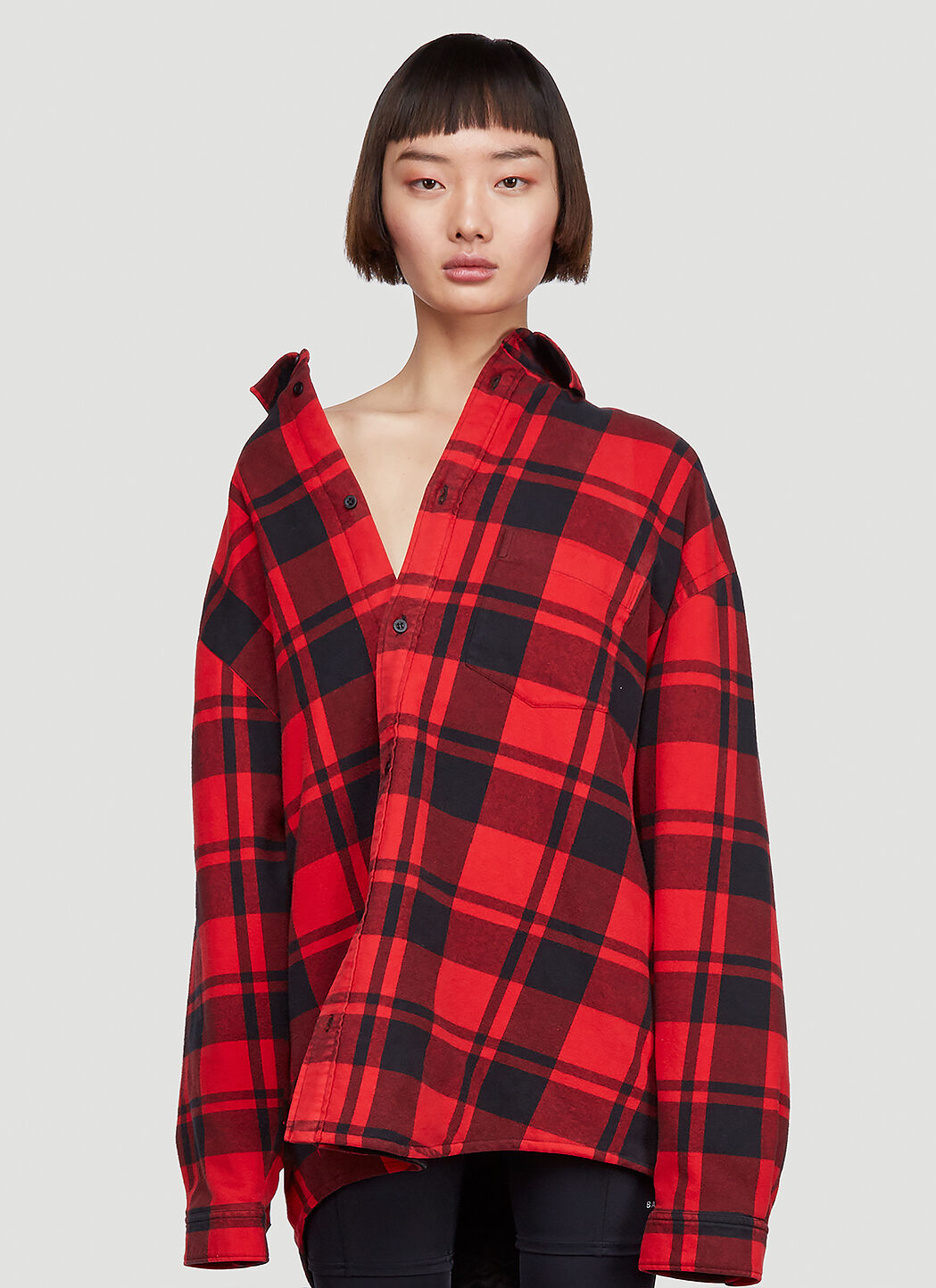 Balenciaga discount plaid jacket