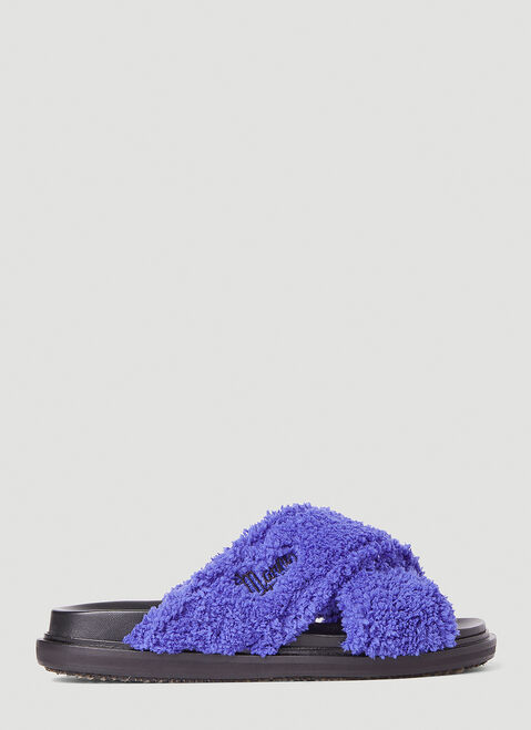 Marni 푸스베트 슬라이드 블랙 mni0147020