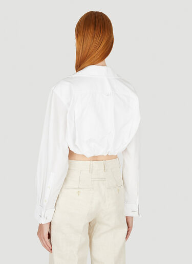 Jacquemus 라 케미스 마초우 셔츠 화이트 jac0250136