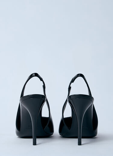 Saint Laurent Babylone Heeled Mules Black sla0260029