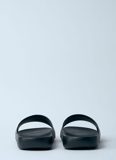 Burberry Dive 格纹拖鞋  黑色 bur0159020