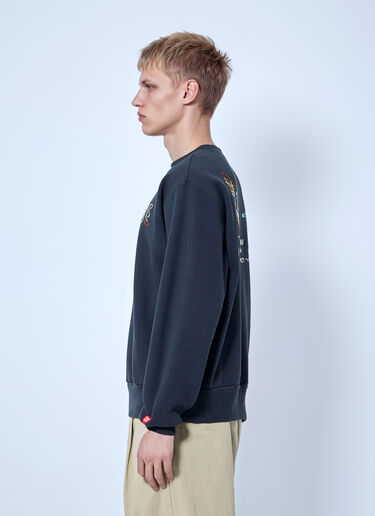 LN-CC® - Human Made: Embroidered Sweatshirt - Navy Human Made Embroidered Sweatshirt Navy hmd0166008