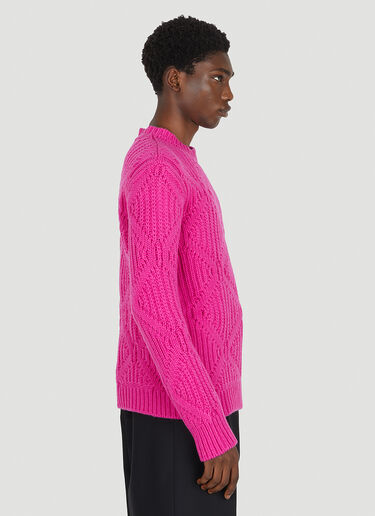 Valentino Geometric Motif Sweater Pink val0150006