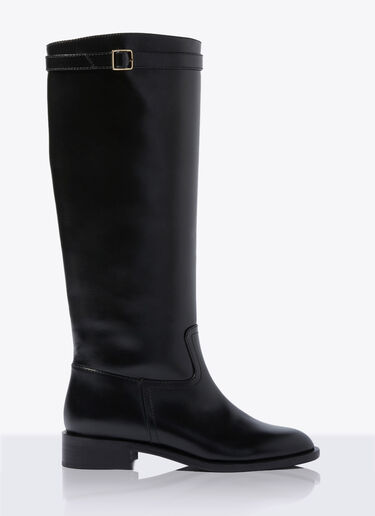 Scarosso Lauren High Leather Boots Black scr0258026
