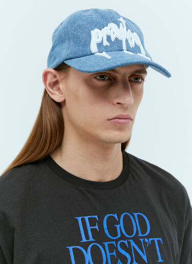 Praying Demon Baseball Cap Blue pry0354019