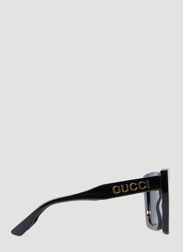 Gucci 오버사이즈 스퀘어 프레임 선글라스 블랙 guc0247363