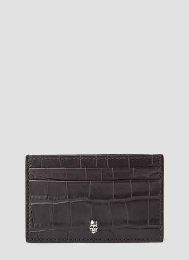 Alexander McQueen Skull Cardholder Black amq0145091