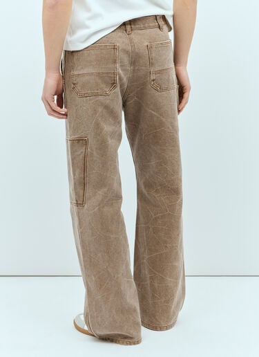 Acne Studios Patch Canvas Pants Brown acn0155010