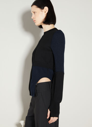 Panel Knit Sweater MM6 Maison Margiela Panel Knit Sweater Black mmm0253011