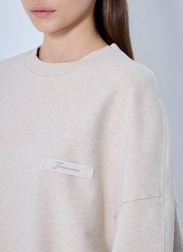 LN-CC® - Jacquemus: Le Ruban Sweatshirt - Beige Jacquemus Le Ruban Sweatshirt Beige jac0266024