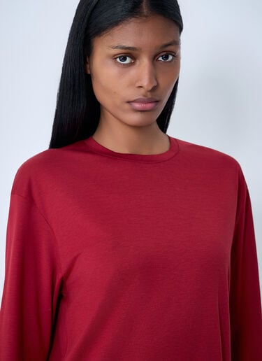 TOTEME Classic Long-Sleeve Top Coral tot0263032