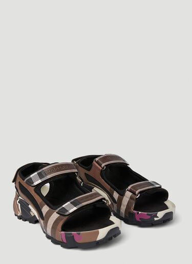 Burberry Arthur Check Sandals Brown bur0251078