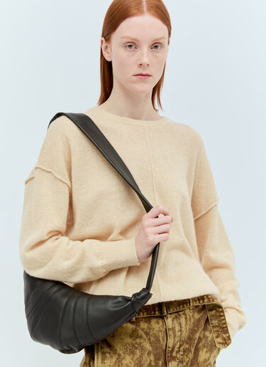 Lemaire Small Croissant Shoulder Bag Black lem0360008