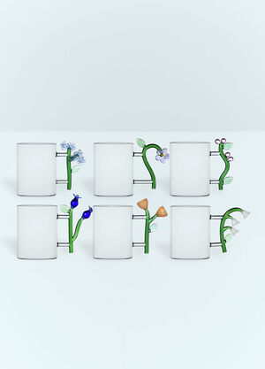 Ichendorf Milano Set Of Six Botanica Mugs Clear wps0691237