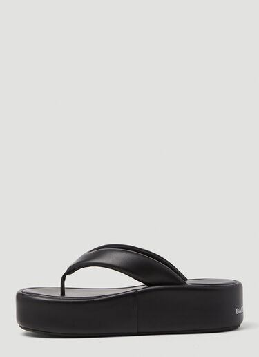 Balenciaga Rise Thong Sandals Black bal0248085